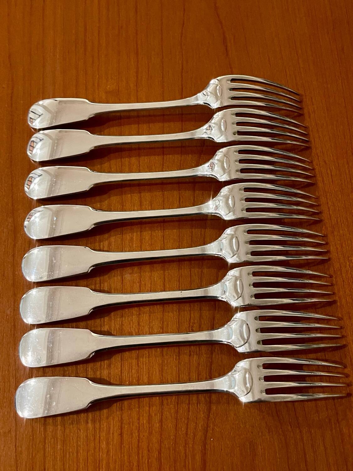 8 fourchettes 20,5 cm christofle cluny vieux paris très bon état