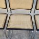 Série de 4 chaises Marcel Breuer modèle B32 signé Italy