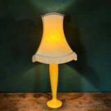 Large vintage ceramic lamp base in yellow – 1960s