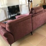 Plum corner sofa