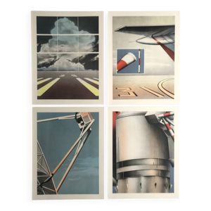 Lot de 4 lithographies - 1978