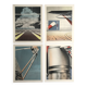 Lot de 4 lithographies originales de Peter Klasen, 1978. L'air.