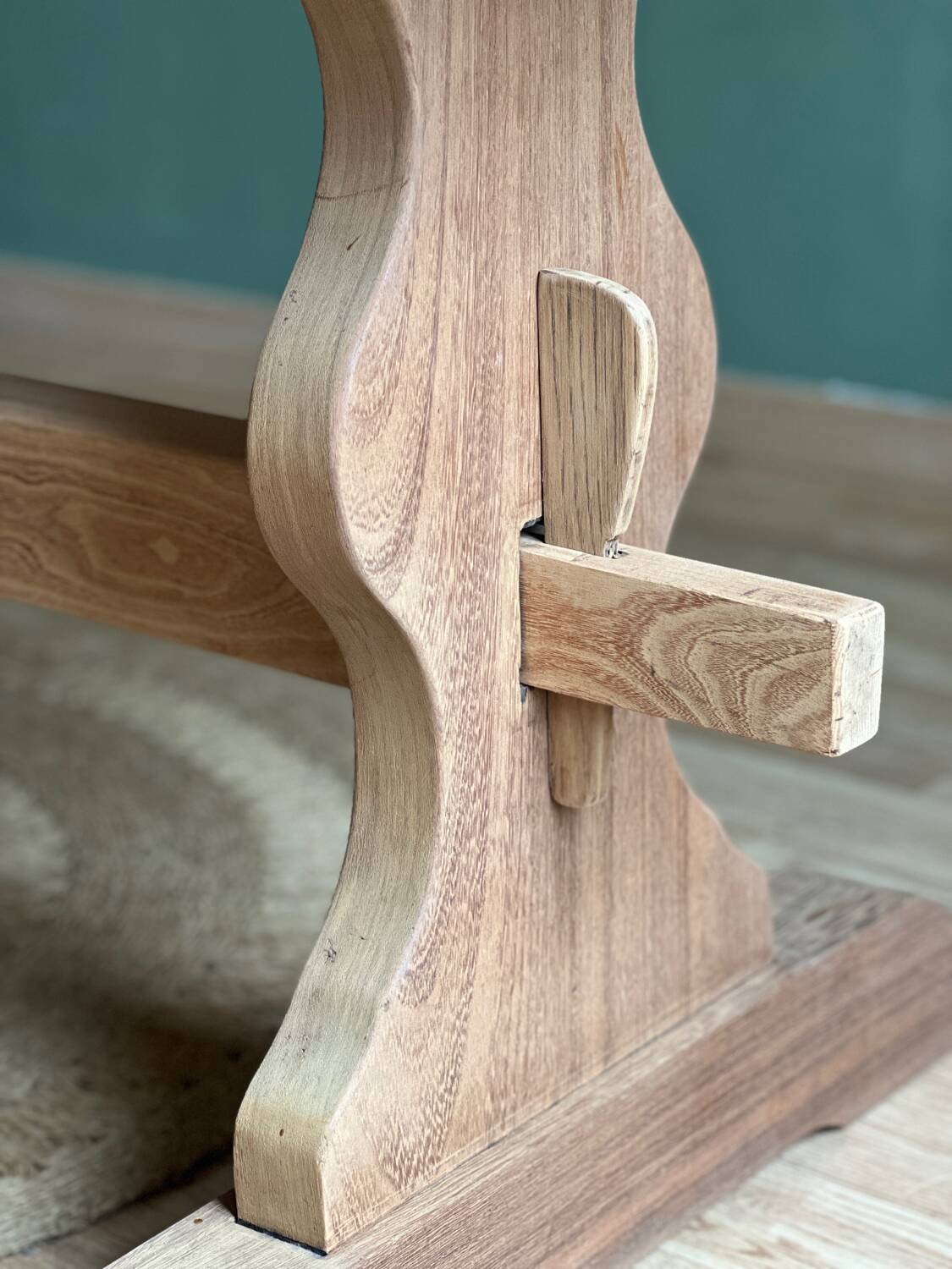 Monastery table, solid wood, country - farmhouse table