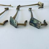 Pair of vintage brass hooks
