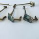 Pair of vintage brass hooks