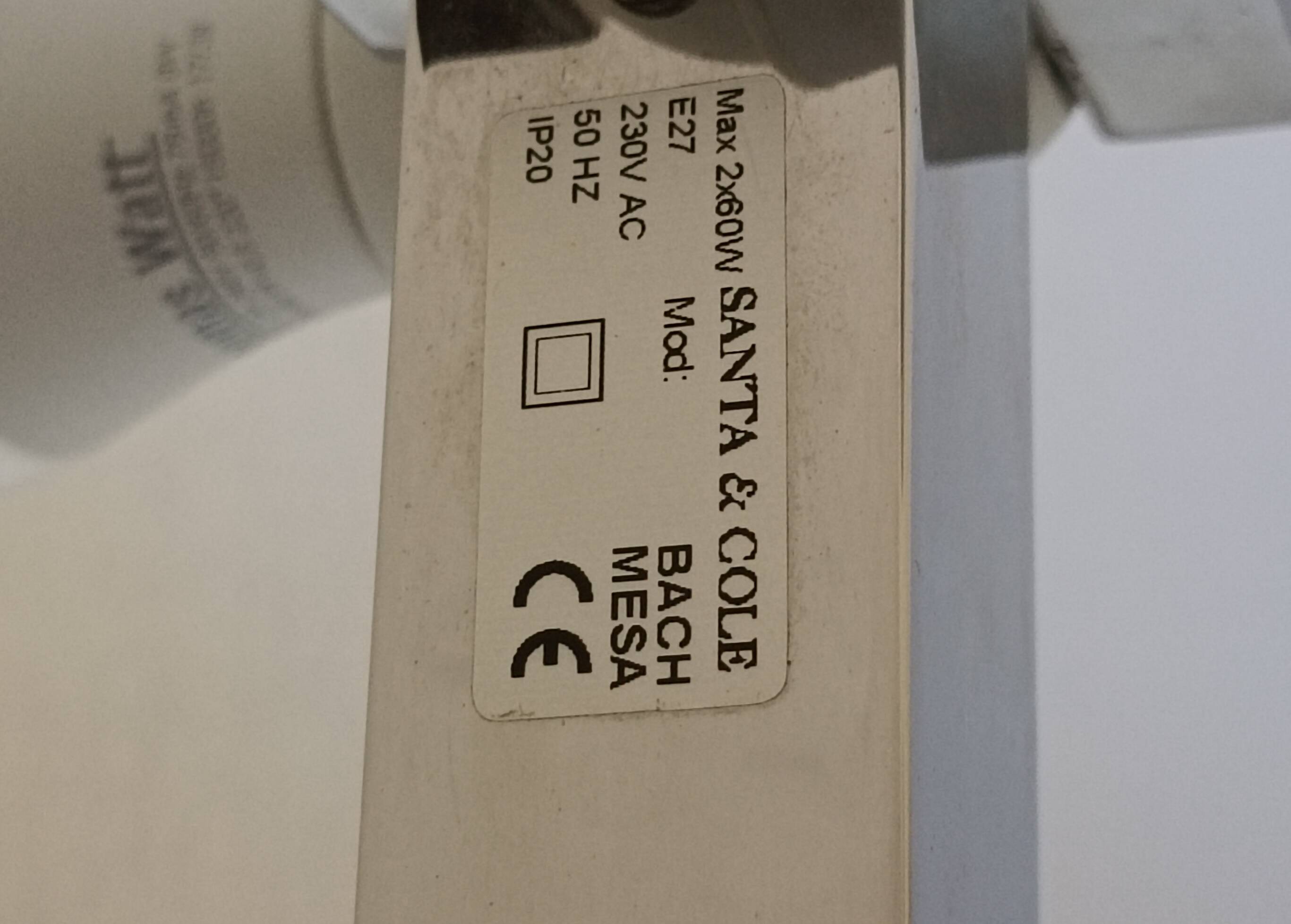 Important Bach lamp by F. Correa and A. Mila for Santa & Cole 1970s