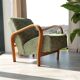 Fauteuil vintage classique par A. Kropacek et K. Kozelka, Tchécoslovaquie, années 1950.