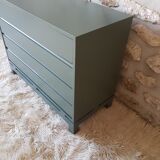 Chest of drawers vintage 70 s khaki Green
