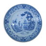 Large Chinese blue white plate, China 18th century