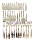 Christofle Fish Cutlery Set - Silver plated - 24 pieces
