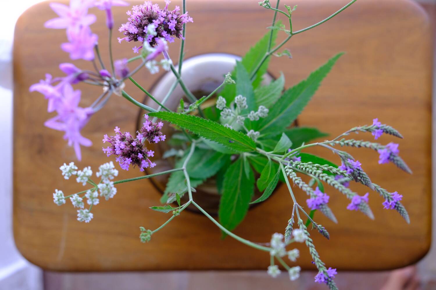 Blown glass ball vase by Claude Morin, Dieulefit France 1979