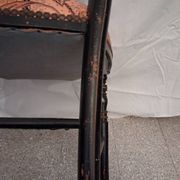 Chaise Napoléon III en bois noirci