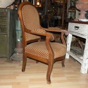 Armchair Louis Philippe XIX eme, Voltaire style with low back.
