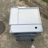 Valise à roulettes Boby B-Line de Joe Colombo édition argent