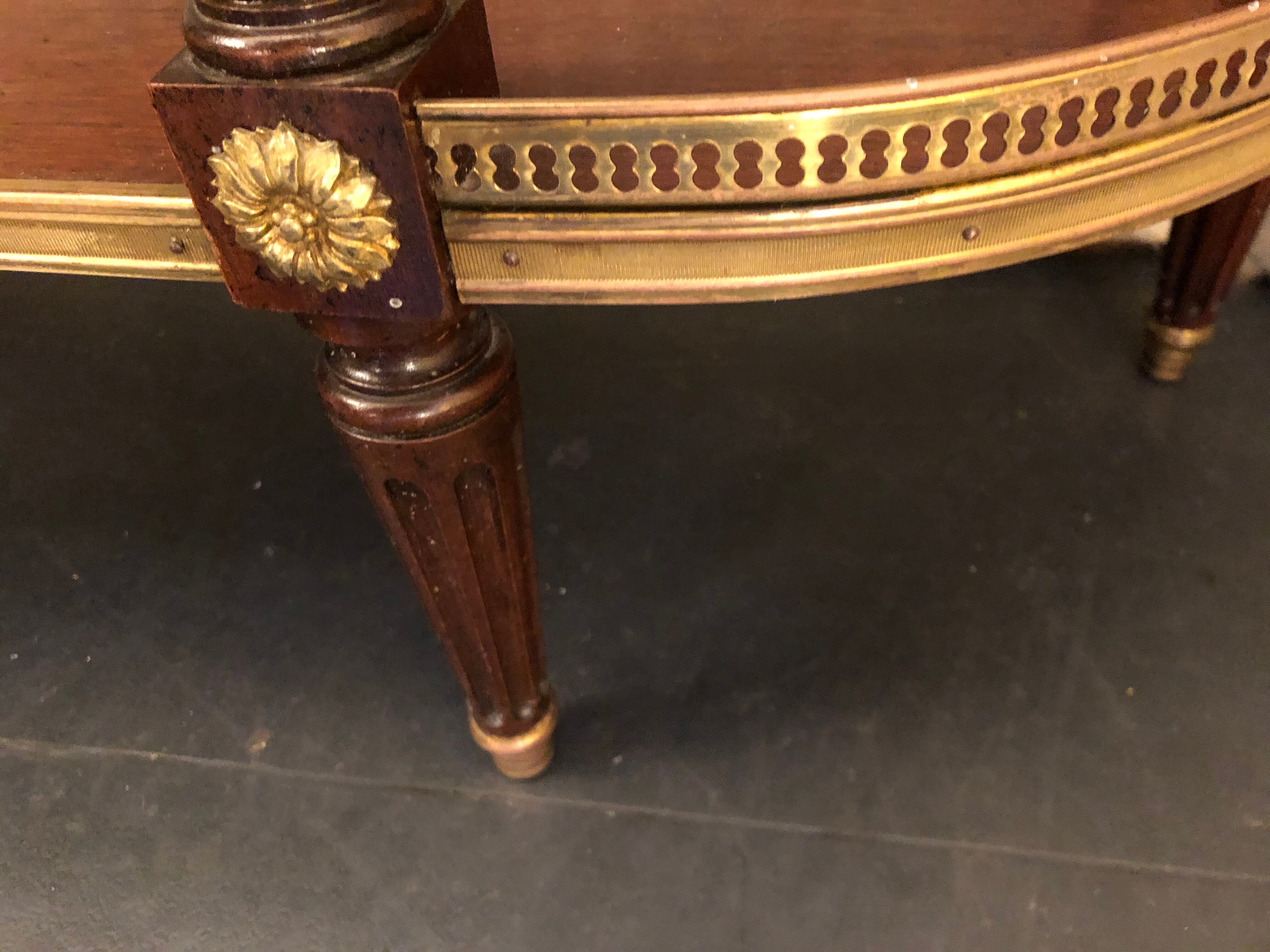 Louis XVI-style mahogany console