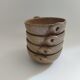 4 stoneware ear bowls