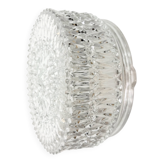 Vintage Glass Wall Or Ceiling Light, 1970s