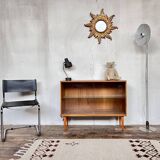 Vintage oak bookcase shelf 1950