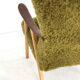 Two tone doodle armchair 'Wing'  fully restored unique upholstery wingback