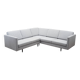 Grey corner sofa, Danish design, 1990s, production: Denmark
