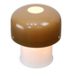 Space-age Brown Mushroom Table Lamp by Luigi Massoni for Guzzini, 1970s