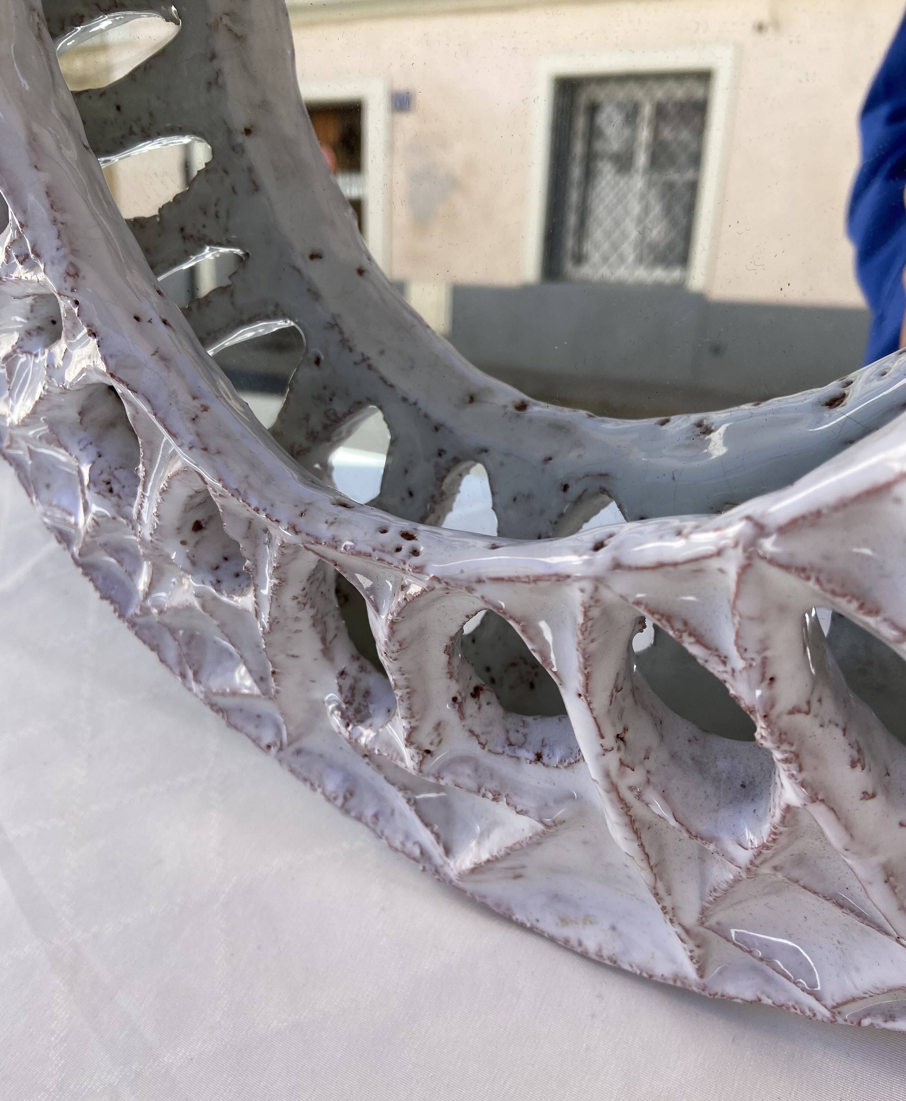 Ceramic mirror by Roland Zobel
