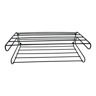 Ikea wall shelf, black metal, 1980