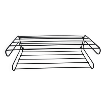 Ikea wall shelf, black metal, 1980