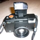Agfa optima sensor electronic flash silver camera