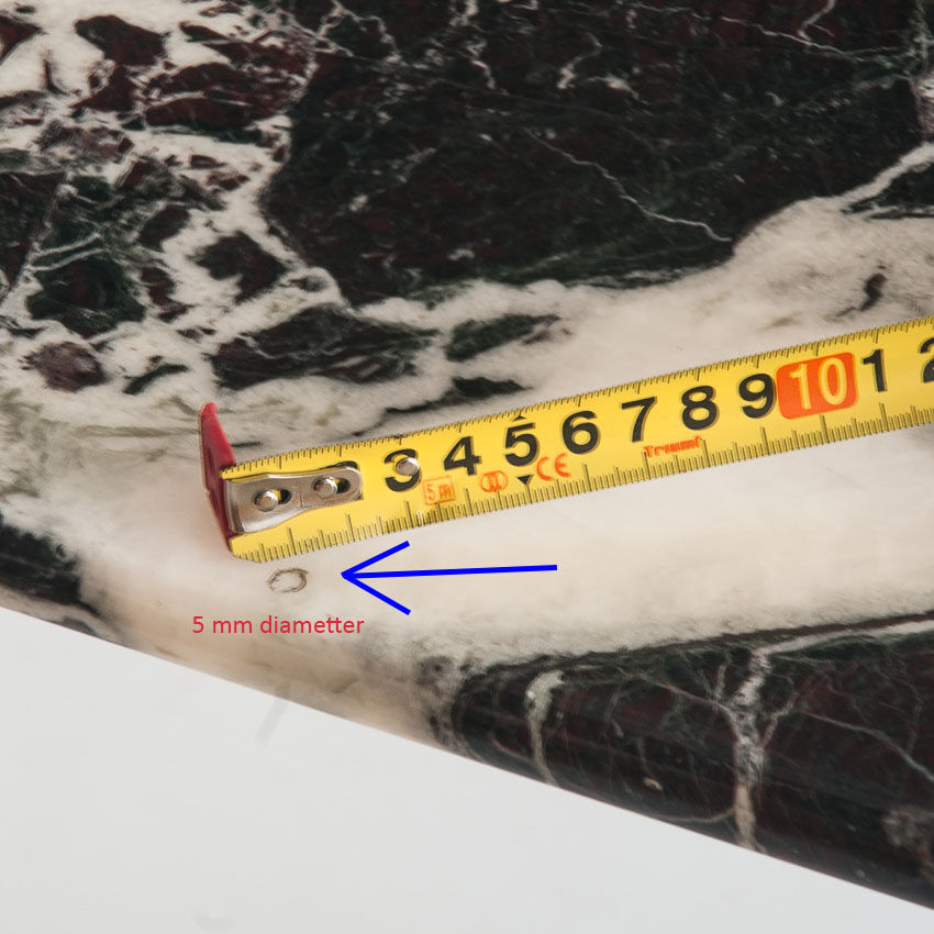 Vintage marble dining table with two extensions, Italy, 80's