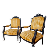 Paire de fauteuils Napoleon III français