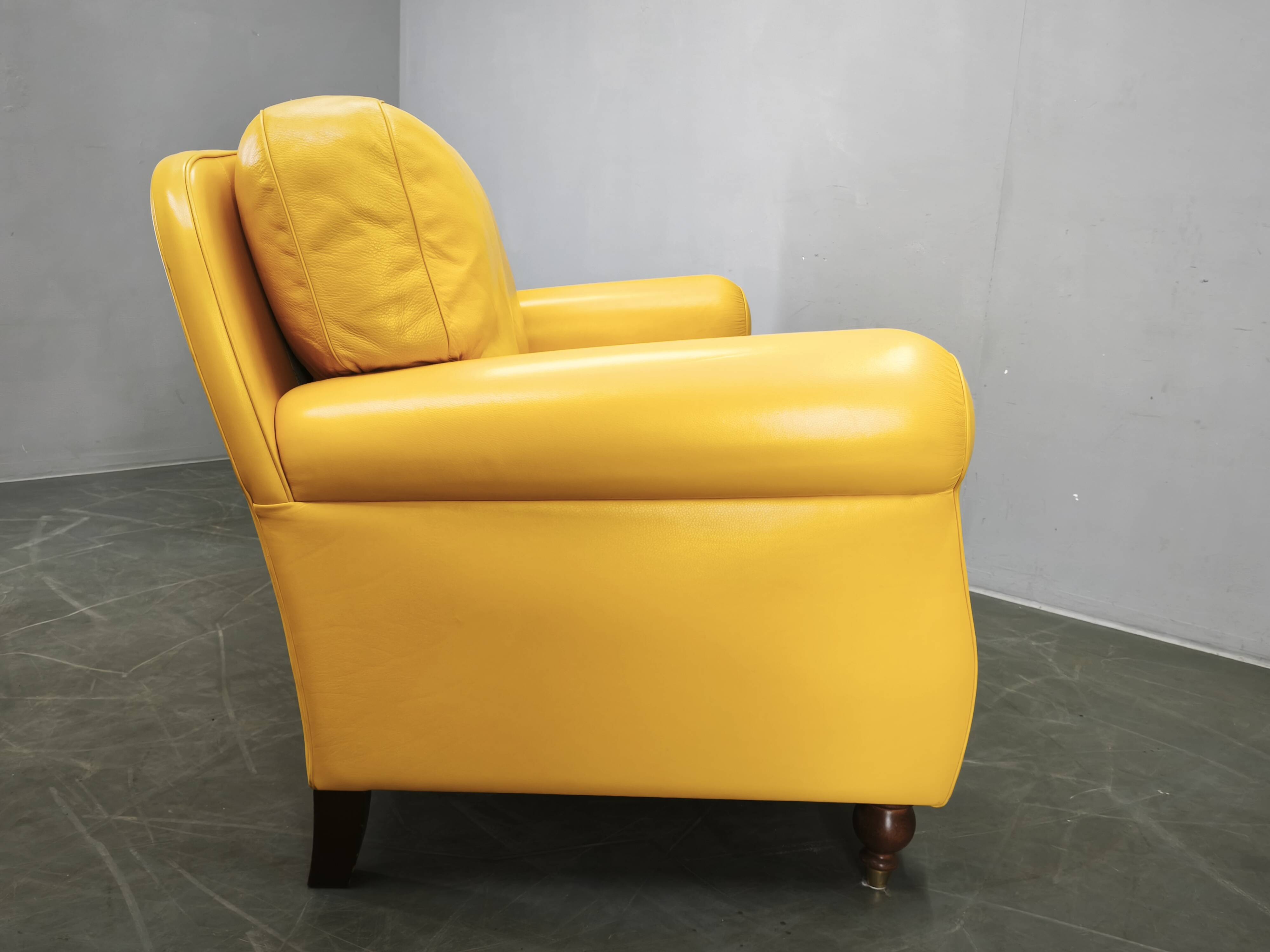 Poltrona Frau George Leather Sofa, Italy, 1992, Labeled