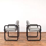 Mid-Century Leather Lounge Chairs by Burkhard Vogtherr for Rosenthal, 1970s