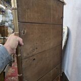 Ancien miroir bois bambou