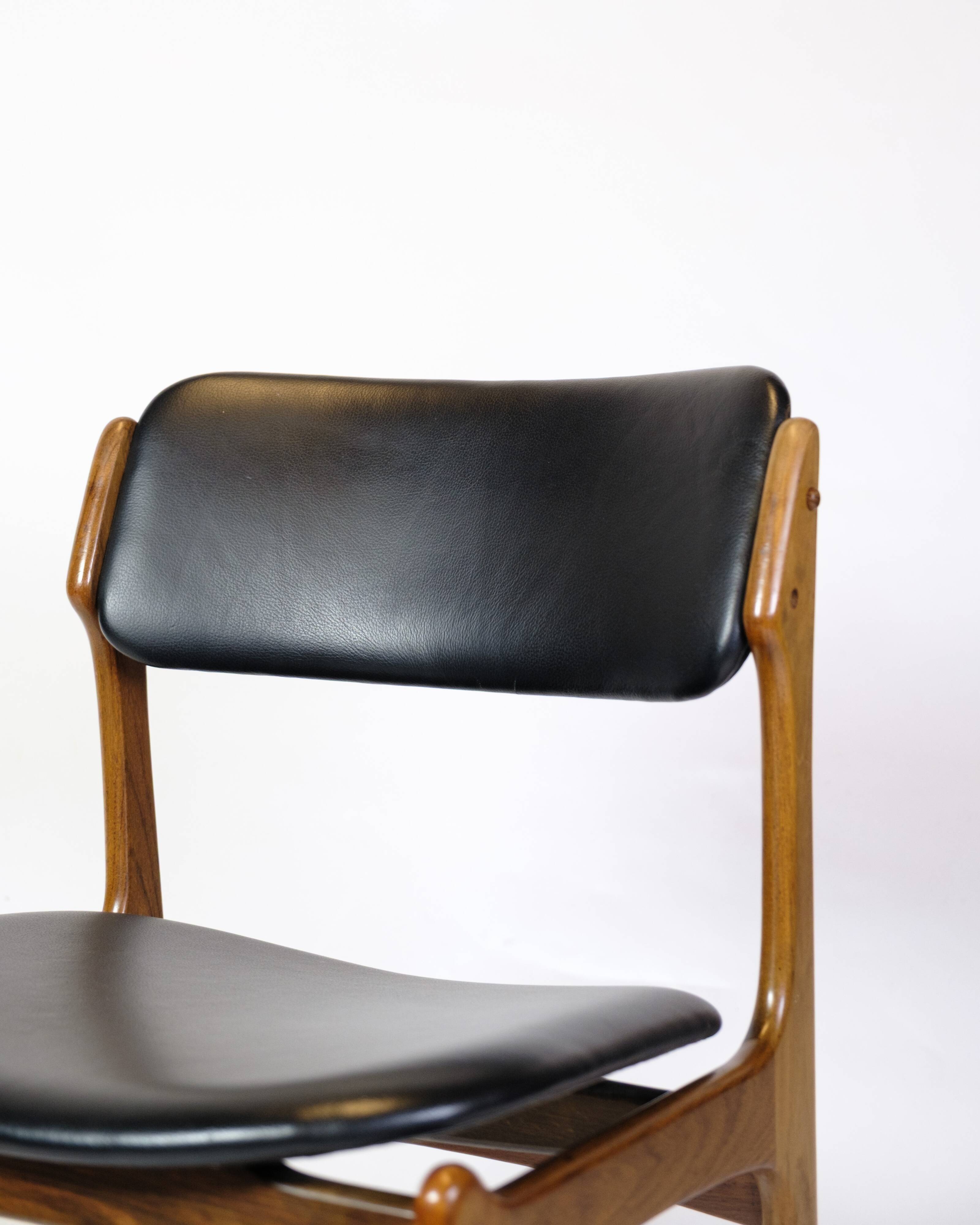 Set Of Four Dining Chairs Model OD 49 In Rosewood By Erik Buch From 1950s