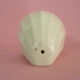 Old wall toothbrush holder or antique pencil holder, old ceramic brush pot