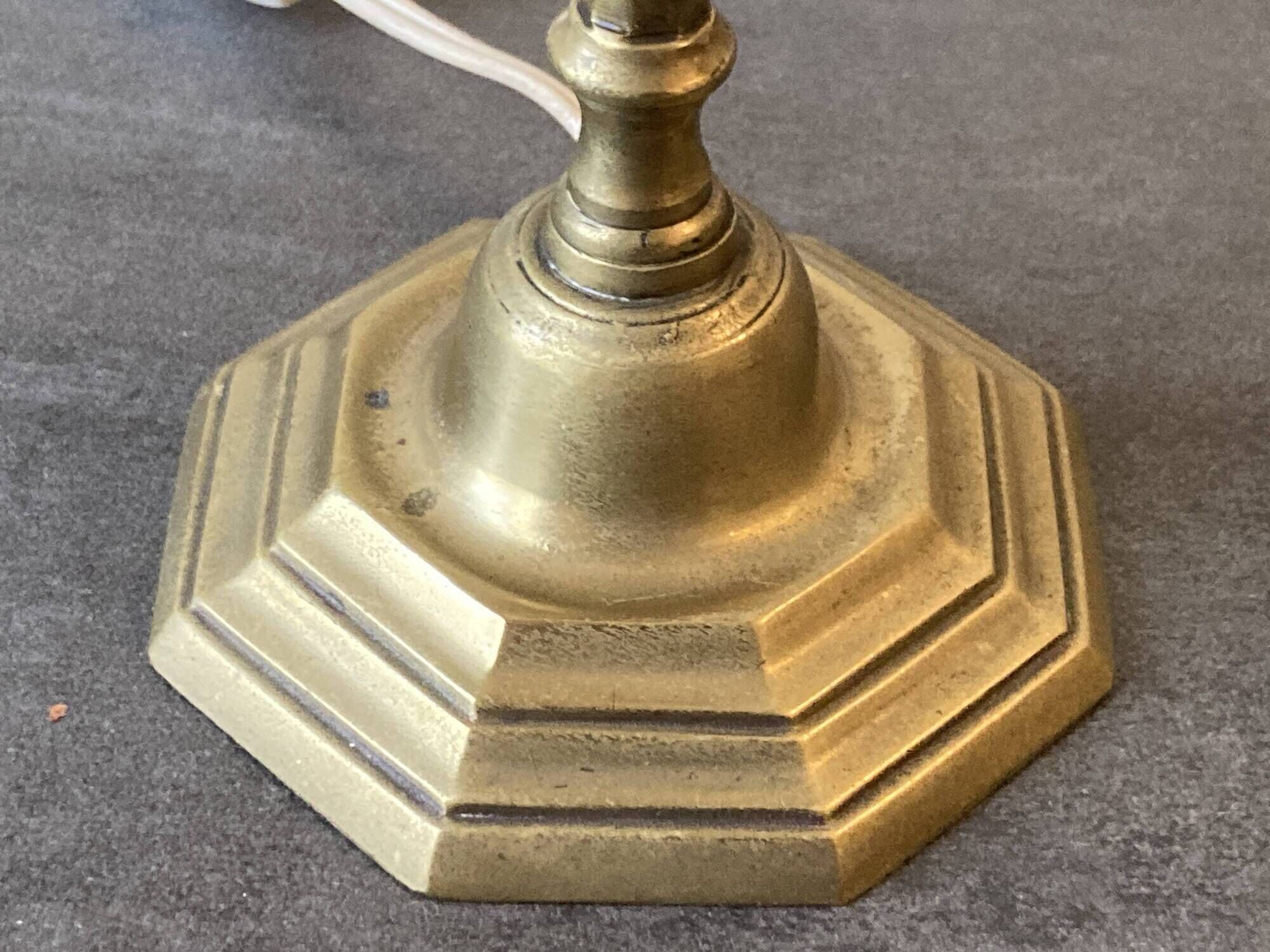 Vintage brass table lamp – 1950s