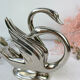 Tin mail holder couple of swans