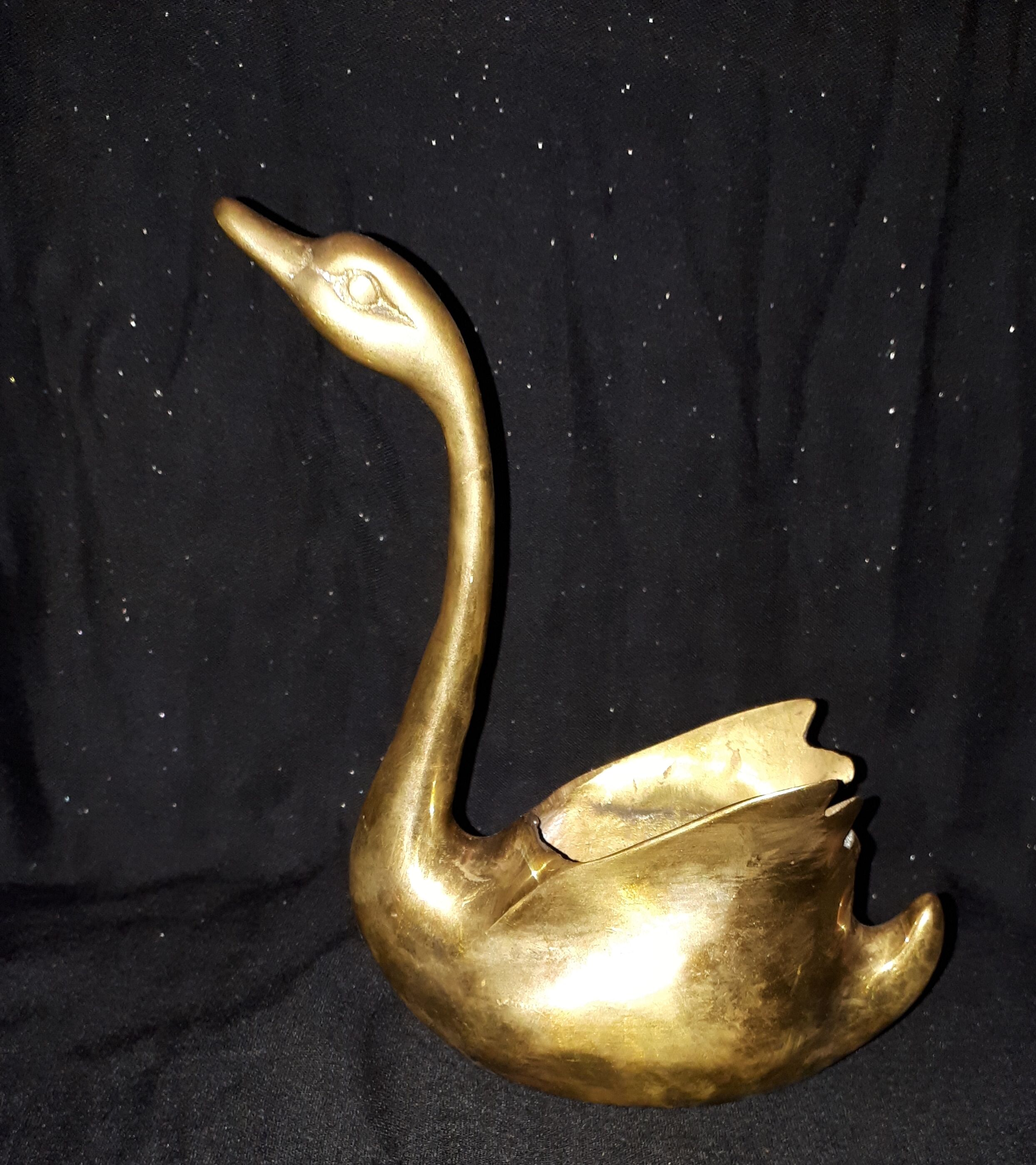 Bronze swan, vintage