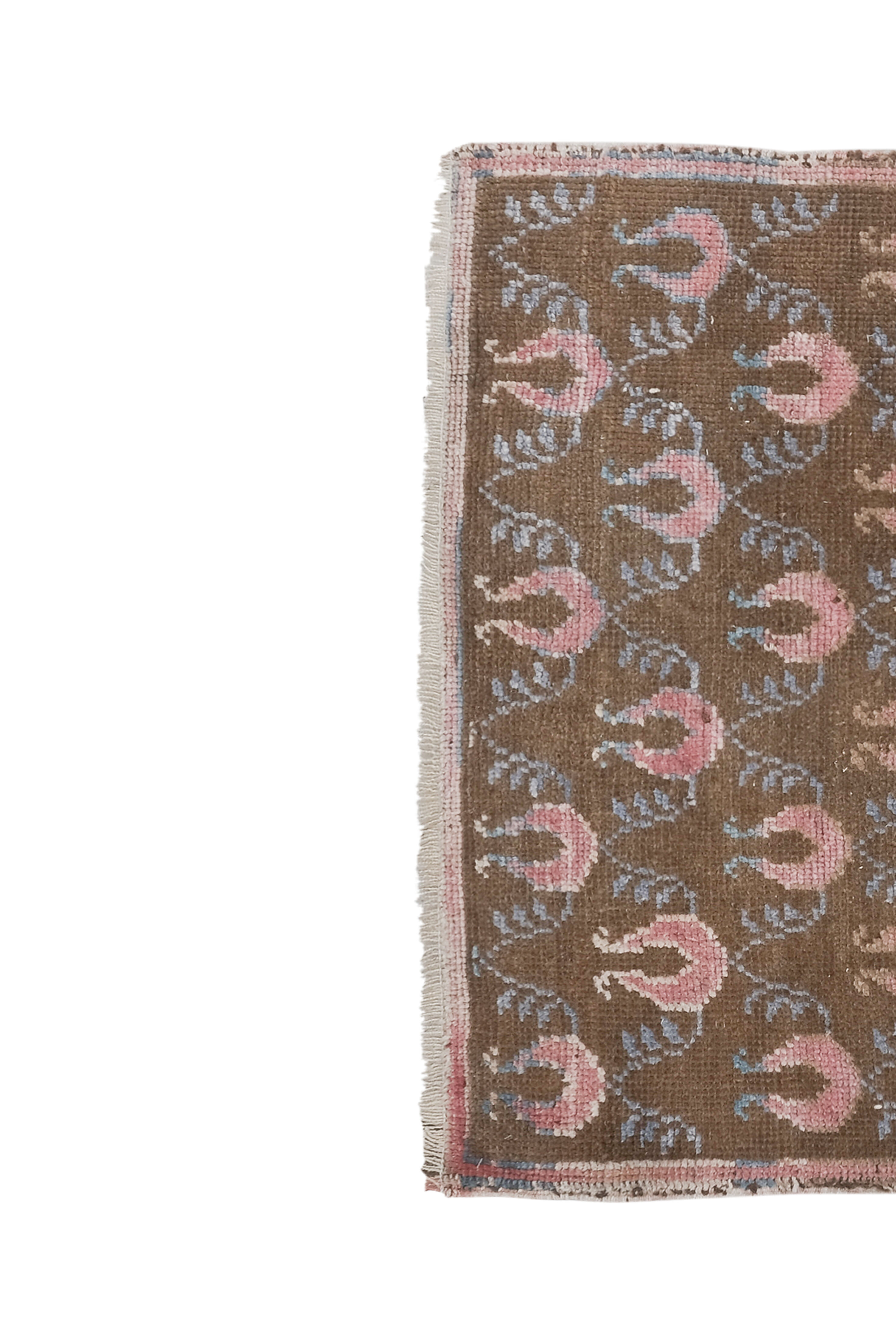 Vintage floral turkish runner