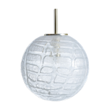 Large Ball Frosted Glass Ceiling Light by Doria, Germany 1970s