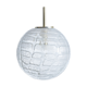 Suspension boule dépoli verre par Doria Allemagne des années 1970