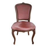 Chaise Louis XV rose