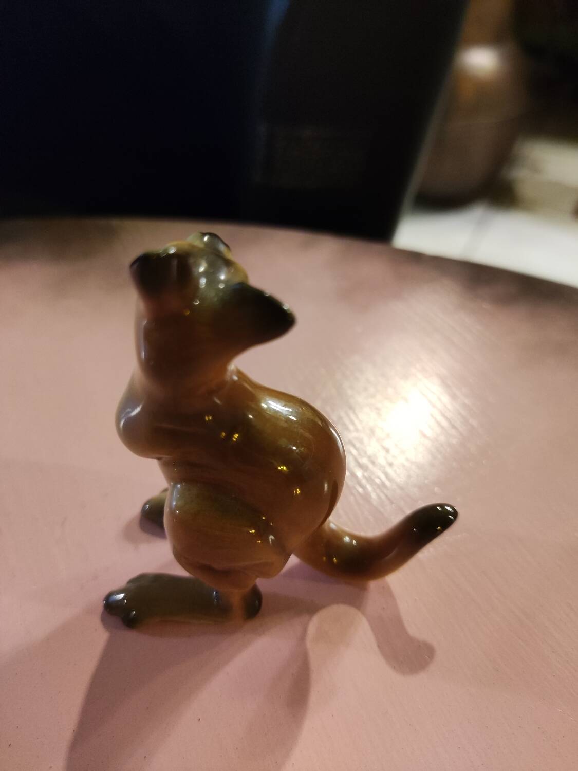 Kangaroo porcelain figurine