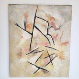 Old painting 1972 abstract creation