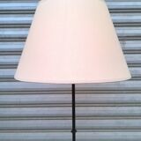 1950s wrought iron tripod floor lamp