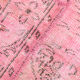 Tapis patchwork vintage soft pink 4x7 225x123cm