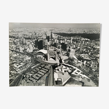 Panoramic photo of the Arche de La Défense, 90s