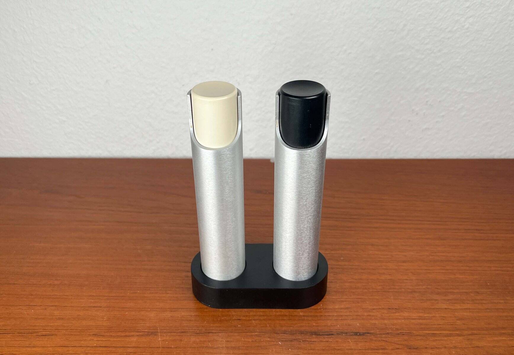 Modern mid-century Danish salt and pepper grinder by Rud Thygesen and Johnny Sørensen for Rosendahl, 1960s, set of 2.