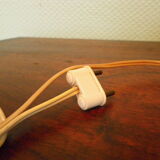 Art deco table lamp 1920/1940, marble, opaline, regulated swan